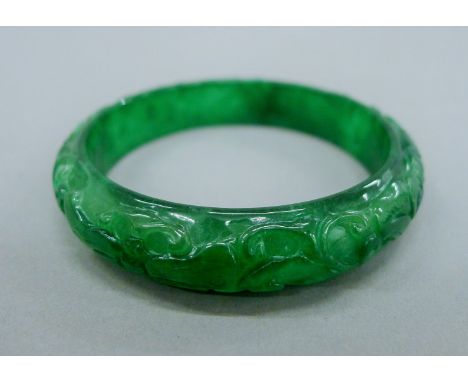 A jade bangle.