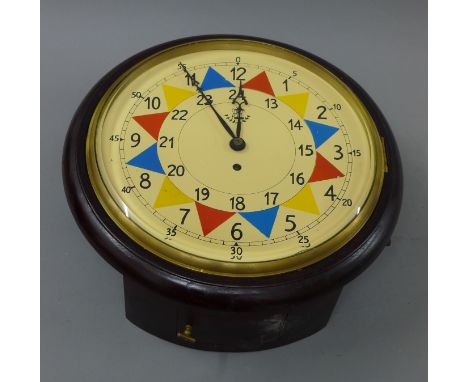 A fusee wall clock. 38 cm diameter.