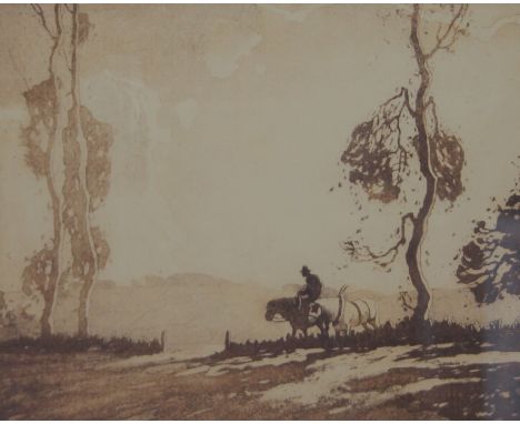 HAROLD WHALLEY (1896-1976), lithograph, signed, framed and glazed. 27 x 22.5 cm.