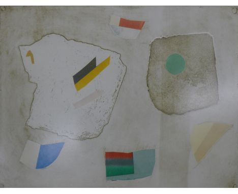 LOUISE SCHATZ, (Israeli, born Canada) (1916-1997), a large abstract coloured etching, artist's proof, signed, limited edition