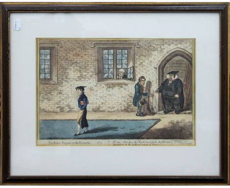 A set of five The Rake's Progress at the University, prints, each framed and glazed. 35 x 24 cm.