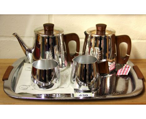 An unused vintage Sona tea set and tray.