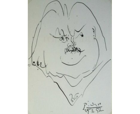 Honoré de Balzac (1799–1850) Le Père Goriot, Imprimerie Nationale, Paris, 1952, Picasso lithograph framed separately, text in