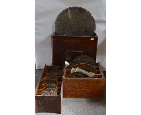 A collection of approximately 220 assorted polyphon discs, 5.5 to 24.5 inches.