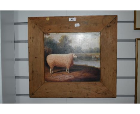 A group of three modern naive livestock prints in the 18th century style together with a hunting/carriage print.