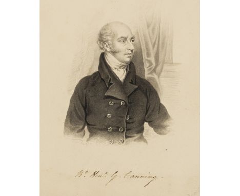 NO RESERVE Portraits.- English School (19th century) George Canning, a portrait of the British statesman and Tory politician 