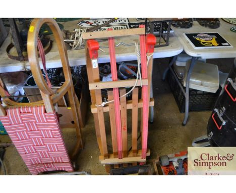 A Gloco vintage type sledge made in West Germany