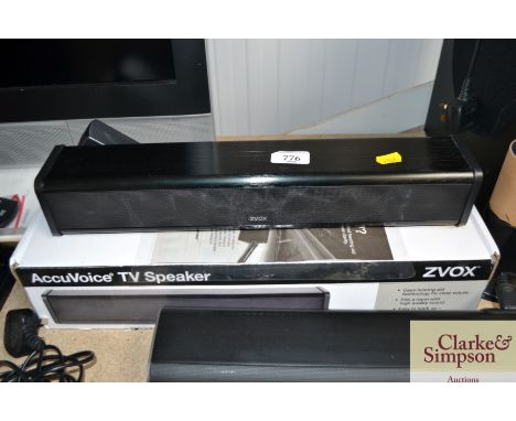 An Accuvoice TV speaker with original box
