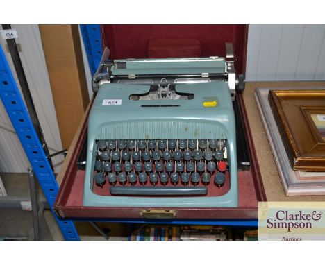 An Olivetti studio 44 typewriter