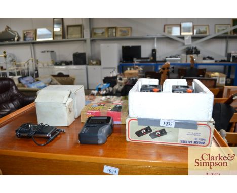 Two CB radios, a Casio portable TV etc.