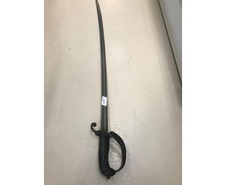 A 19th century pipe-backed three-quillon grip sword
