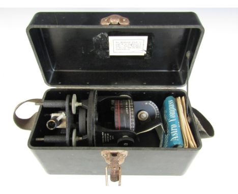 A Second World War Canadian Air Force Mk II Astro Compass in Bakelite transit case 