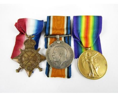 A 1914-15 Star with British War and Allied Victory Medals to S-13579 Pte / Sjt R Keppie