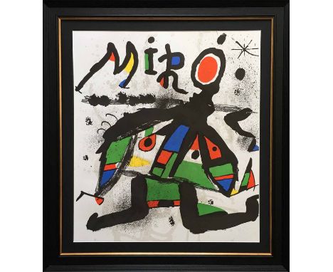 JOAN MIRO 'Untitled', 1963, colour lithograph on paper, by Maeght Editeur, 44cm x 54cm, framed and glazed.