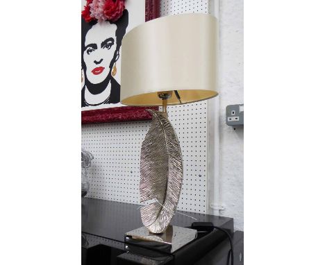 HEATHFIELD &amp; CO LEAF TABLE LAMP, with shade, 53cm H.