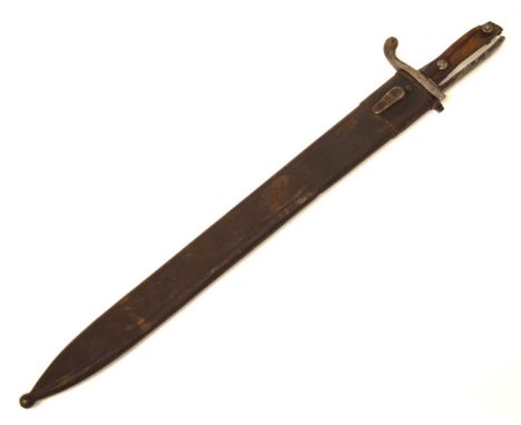 German Model 1898/05 Bayonet and blued steel scabbard (A/F). Blade made by Cito - Coln