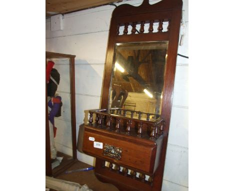 WALL MIRROR WITH SHELF &amp; DRAWER