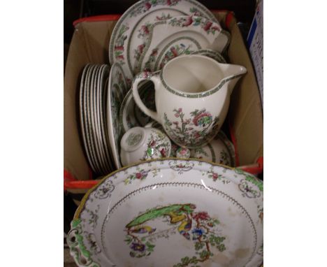 BOX OF INDIA TREE CHINA BY MEAKIN SPODE AND JOHNSON BROS 