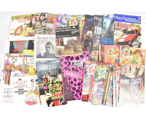 Approximately 108 various comic books, comic magazines, etc, to include 'Toxic', 'Strip', 'Marvel Man', 'Warrior', 'Twelve Da