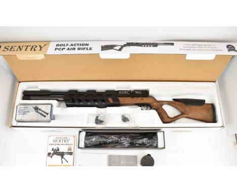 LEE ENFIELD; a boxed Sentry model 705, .177 air rifle with Hawke Fast Mount IR4-16/50 AO:Mill Dot IR Scope, with mounts, mode