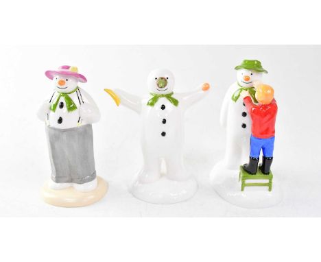 THE SNOWMAN; three Coalport Characters figures, comprising 'Adding a Smile', 'The Wrong Nose' and 'Dressing Up', all boxed (3