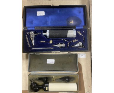 Two cased vintage medical instruments 