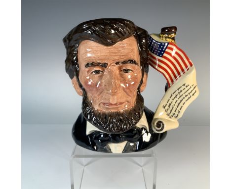 This is a Royal Doulton "Abraham Lincoln" character jug from the prestigious Presidential Series, model number D6936. Designe