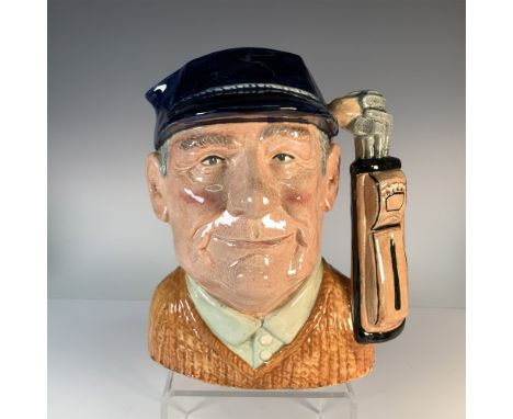 This Royal Doulton Golfer character jug was introduced in 1970 and features a finely crafted depiction of a golfer with detai