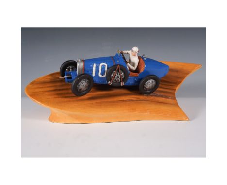 Border Fine Arts limited edition sculpture titled Bugatti, inspired by the work of Gordon Crosby and depicting a vintage 1930