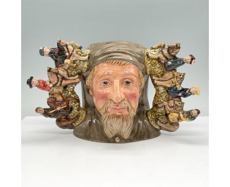 This Royal Doulton Geoffrey Chaucer character jug (D7029). Modeled by Robert J. Fellner, this jug is a tribute to Geoffrey Ch
