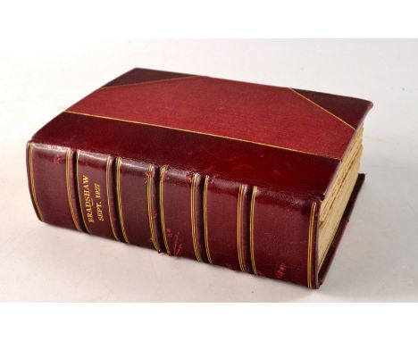 BRADSHAWS Sept 1927 railway timetable guide book which includes the General MapL: 17cm approx  W: 13cm approx  H: 6cm approx 