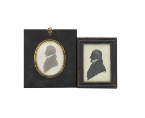 IRISH SCHOOL, 19TH CENTURYSilhouette profile portrait of George Yeats, son of Benjamin Yeats and his wife Mary (n&eacute; But
