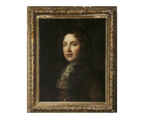 ENGLISH SCHOOL, 18TH CENTURYPortrait of the artist Godfried KnellerOil on canvas, 60 x 48cm