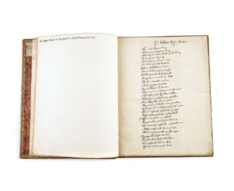[?SOUTHEY, Robert (1774-1843)]. "Of Arthour and of Merlin". Autograph manuscript on 20 leaves, the later part possibly in Rob