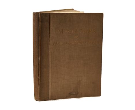 COBURN, Alvin Langdon (1882-1966, photographer). Men of Mark, London and New York, 1913, original buckram. FIRST EDITION.COBU