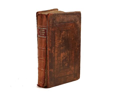 [DEFOE, Daniel (c. 1660-1731)].  The Life and Strange Surprizing Adventures of Robinson Crusoe, London, 1722, contemporary ca