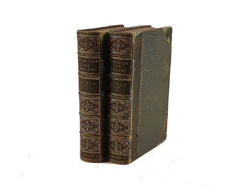 LYELL, Charles (1797-1875). Principles of Geology, 2 vols., London, 1872, contemporary half morocco. The 11th edition. (2)LYE