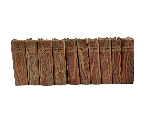 Der Königl. Akademie der Wissenschaften in Paris. Physische Abhandlungen, Breslau, 1748-54, 10 vols., plates, contemporary pa
