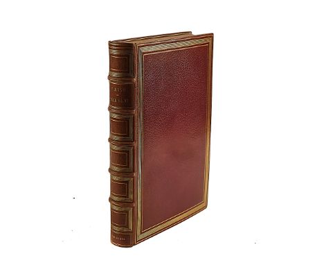 BINDING - Victor HUGO (1802-85).  Hernani, Paris, 1890, EXCEPTIONALLY FINELY BOUND in olive morocco by Chambolle-Duru, "Exemp