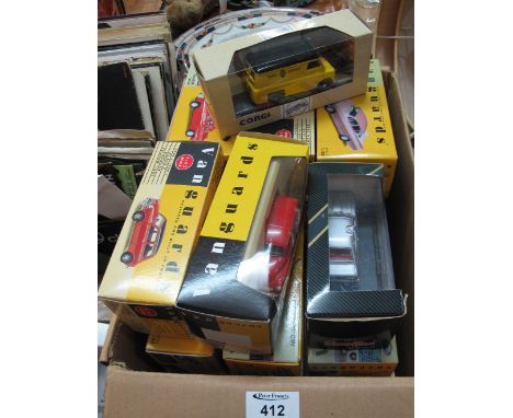 Box of assorted, mostly boxed diecast model vehicles, mainly to include: Vanguards and Corgi. (B.P. 24% incl. VAT)