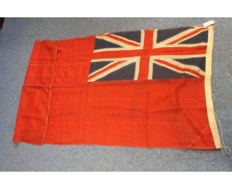 Vintage red ensign or red duster flag.  (B.P. 24% incl. VAT)