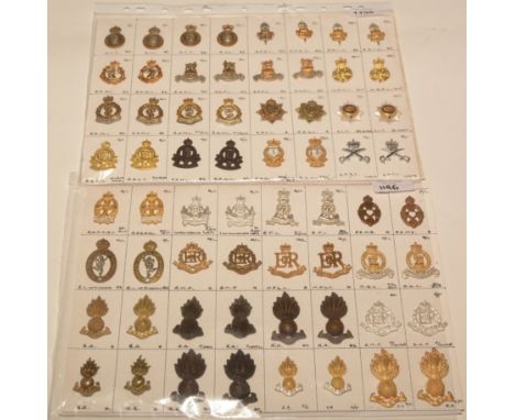 A collection of 32 pairs British Military Corps collar badges, to include: Army Catering Corps, Royal Army Medical Corps, Roy