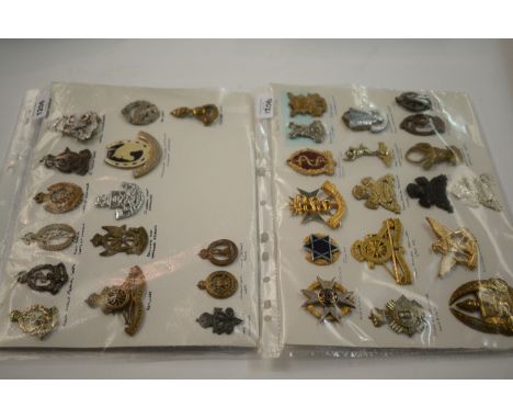 A collection of 33 South African miniature cap badges, to include: Durban Light Infantry, South African Medical Corps, South 