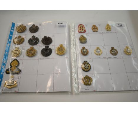 A collection of 21 cap badges, to include: Corps of Royal Engineers, 59th Independent Commando Squadron, Royal Engineers, Roy