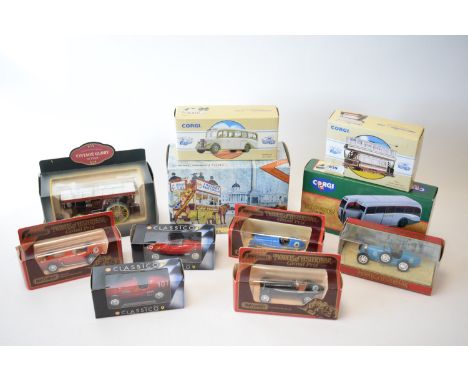 Corgi Classics, Matchbox Models of Yesteryear and Collezione Classico diecast model vehicles, including: London Omnibus, Fowl