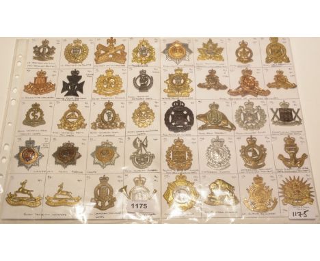 A collection of Post 1950's Canadian cap badges, to include: The Rocky Mountain Rangers, The Royal Canadian Armoured Corps, T