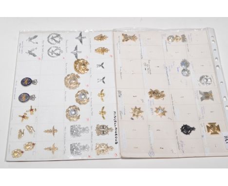 A collection of 15 pairs and 9 single collar badges, to include: The Ulster Defence Regiment, The Gurka Regiment, The Royal A