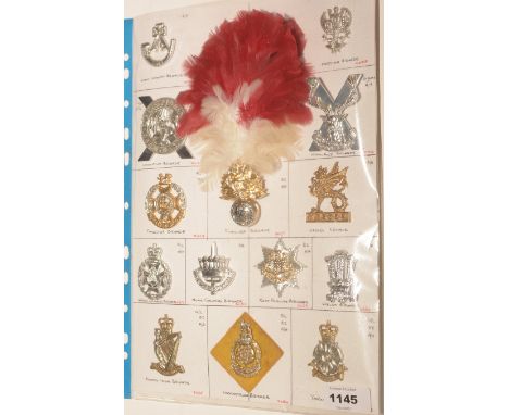 A collection of 14 Military Brigade cap badges, to include: The Light Infantry Brigade, The Mercian Brigade, The Wessex Briga