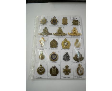 A collection of 19 New Zealand cap badges, to include: Royal New Zealand Army Service Corps, New Zealand Army Ordnance Depart