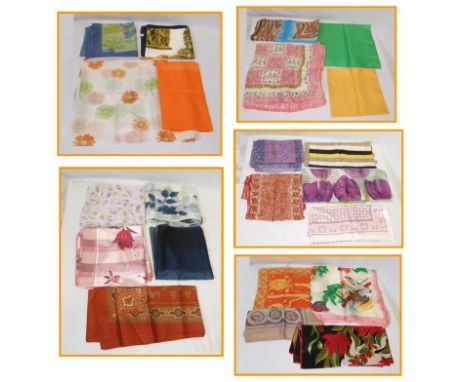 Ladies Vintage &amp; Other Scarves incl. St. Michael, Tie Rack, Damart, etc.  CONDITION REPORT 